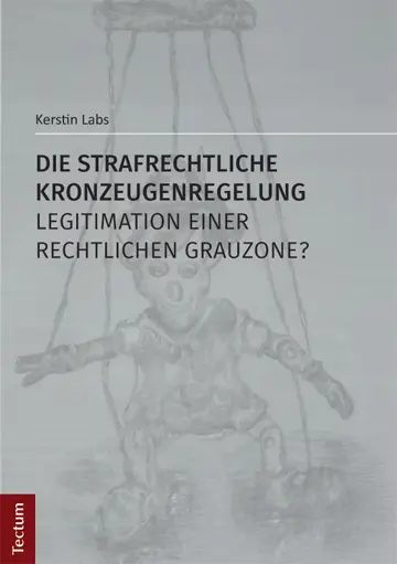 Cover: 9783828837201 | Die strafrechtliche Kronzeugenregelung - Legitimation einer...