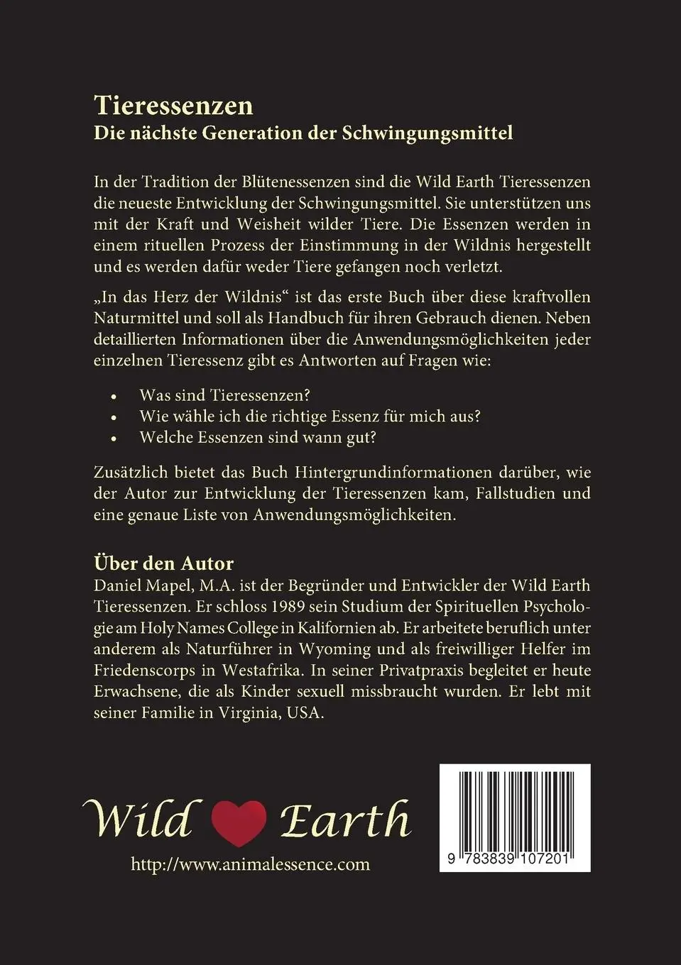 Rückseite: 9783839107201 | In das Herz der Wildnis | Daniel Mapel | Taschenbuch | 96 S. | Deutsch