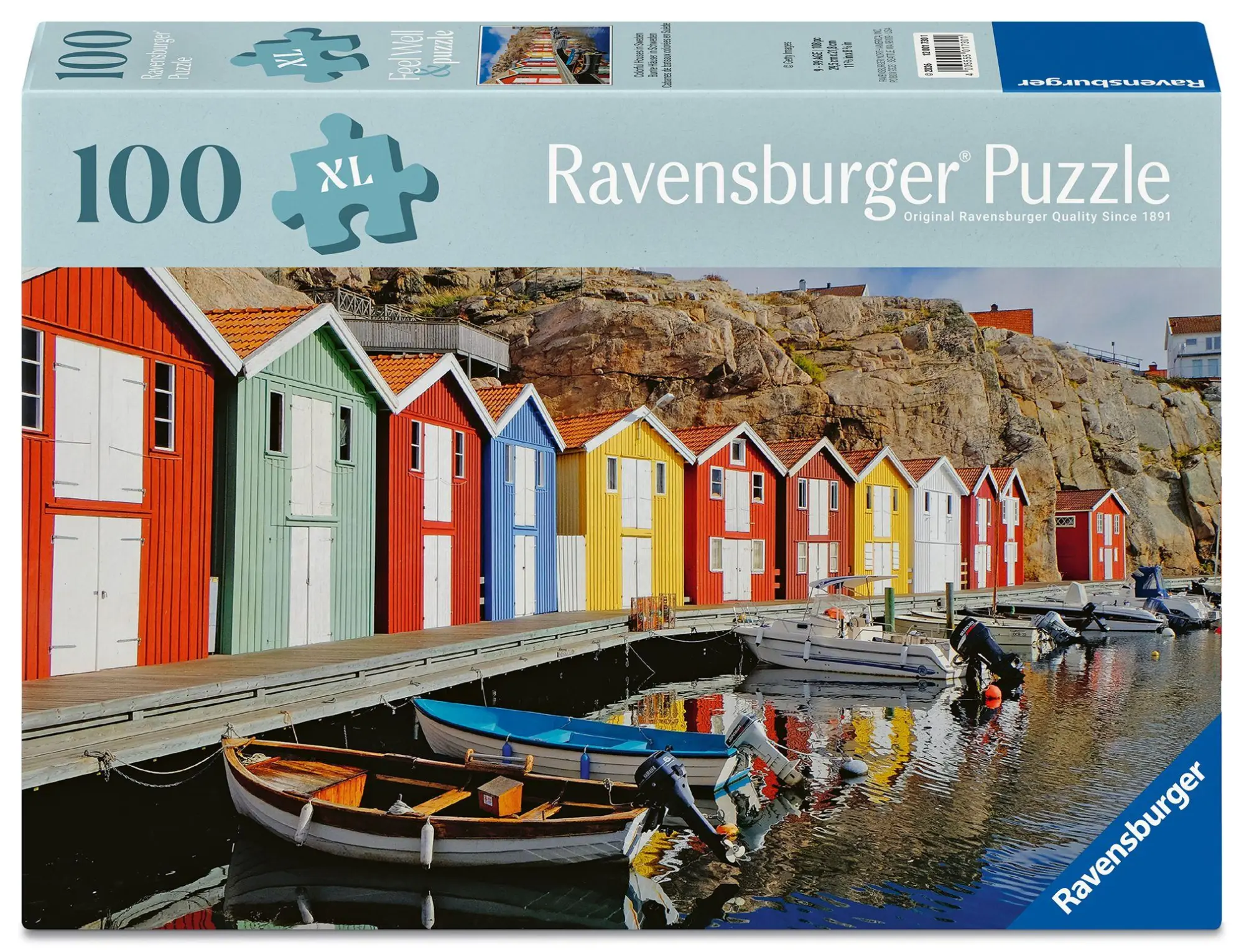 Cover: 4005555017301 | Erwachsenenpuzzle 100 XL-Teile - Bunte Häuser in Schweden | Spiel