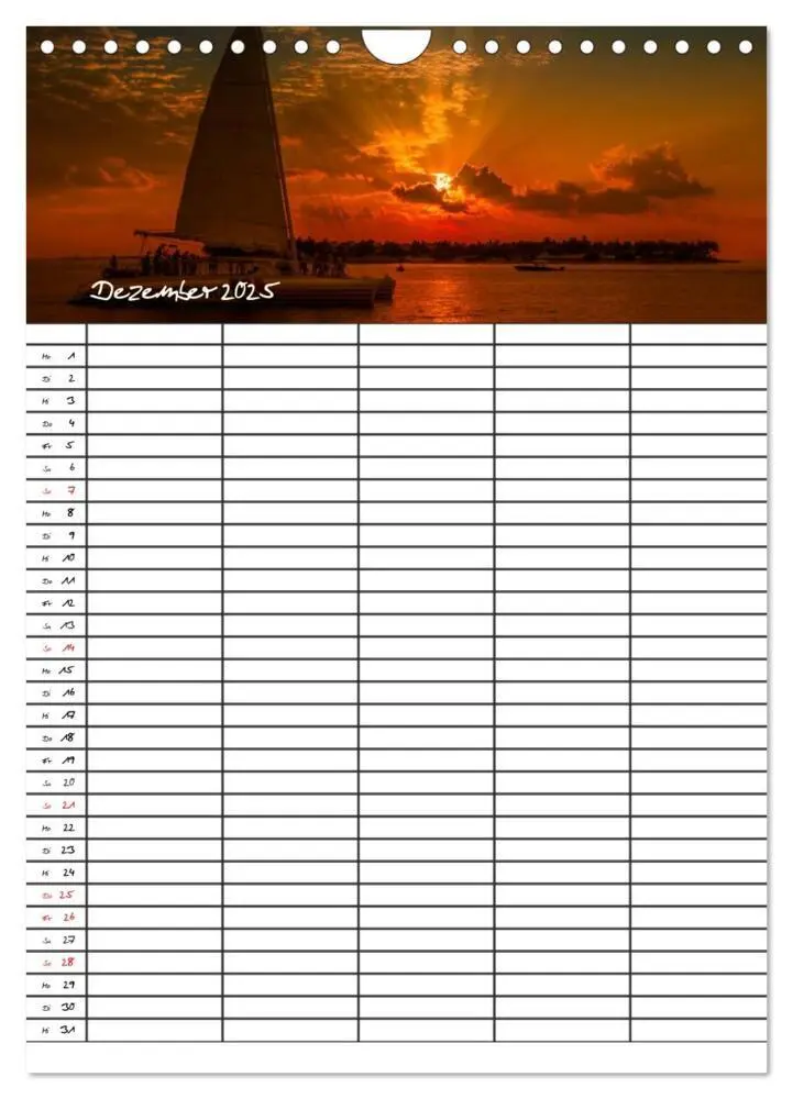 Bild: 9783457027301 | Idyllisches Florida / Familienplaner (Wandkalender 2025 DIN A4...