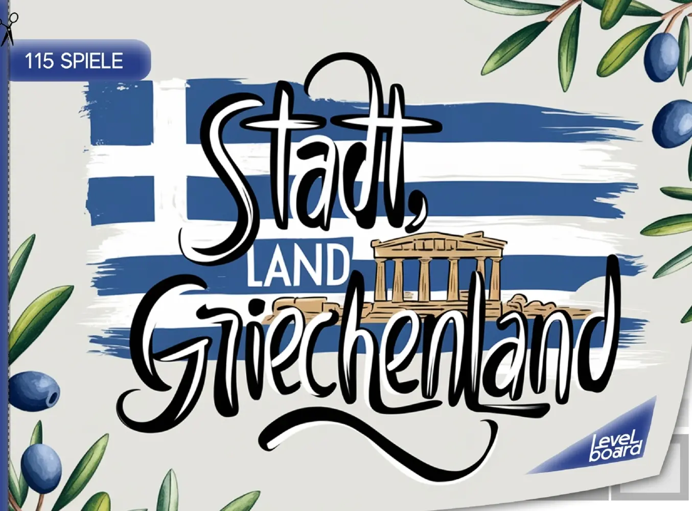Cover: 9783693197301 | Stadt, Land, Griechenland - 115 Spielblöcke | levelBoard Spiele | Buch