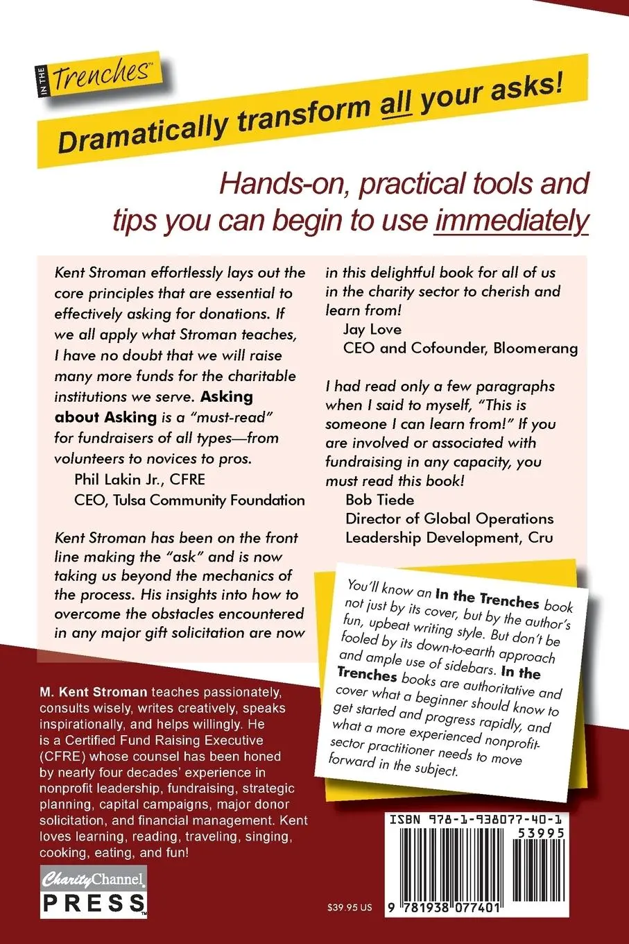 Rückseite: 9781938077401 | Asking about Asking | Mastering the Art of Conversational Fundraising