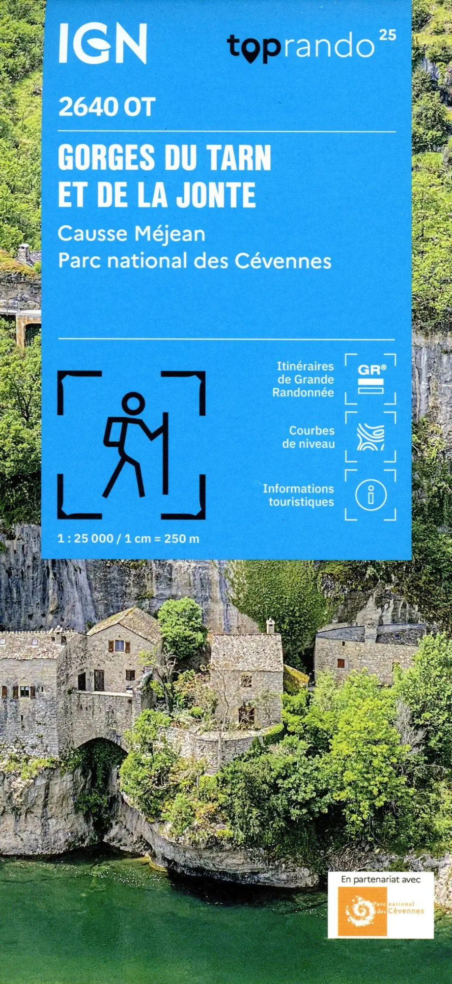 Cover: 9782758557401 | 2640OT Gorges du tarn et de la Jonte | 1:25000 | (Land-)Karte | 2025