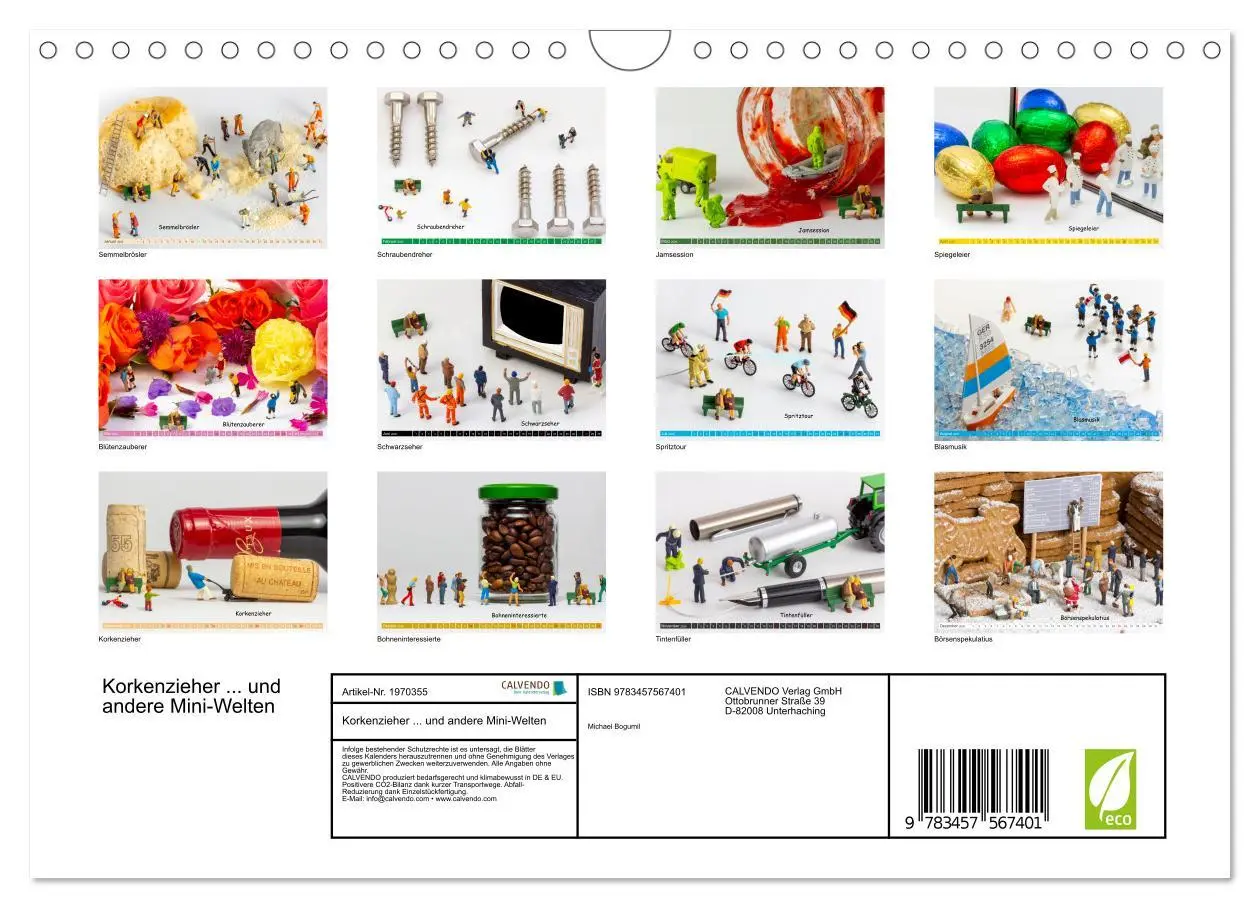 Bild: 9783457567401 | Korkenzieher ... und andere Mini-Welten (Wandkalender 2026 DIN A4...