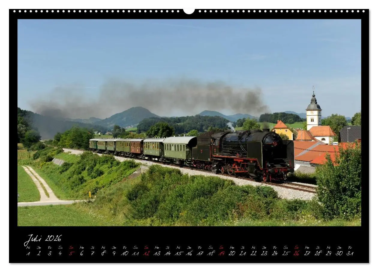 Bild: 9783516037401 | Mit Volldampf durch Mitteleuropa (Wandkalender 2026 DIN A2 quer),...