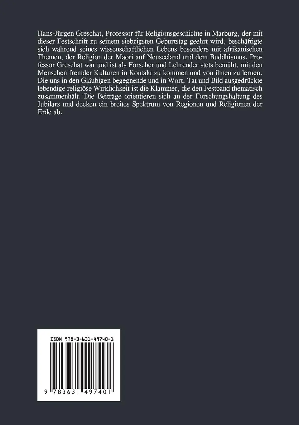 Rückseite: 9783631497401 | Living Faith - Lebendige religiöse Wirklichkeit | Mahlke (u. a.)