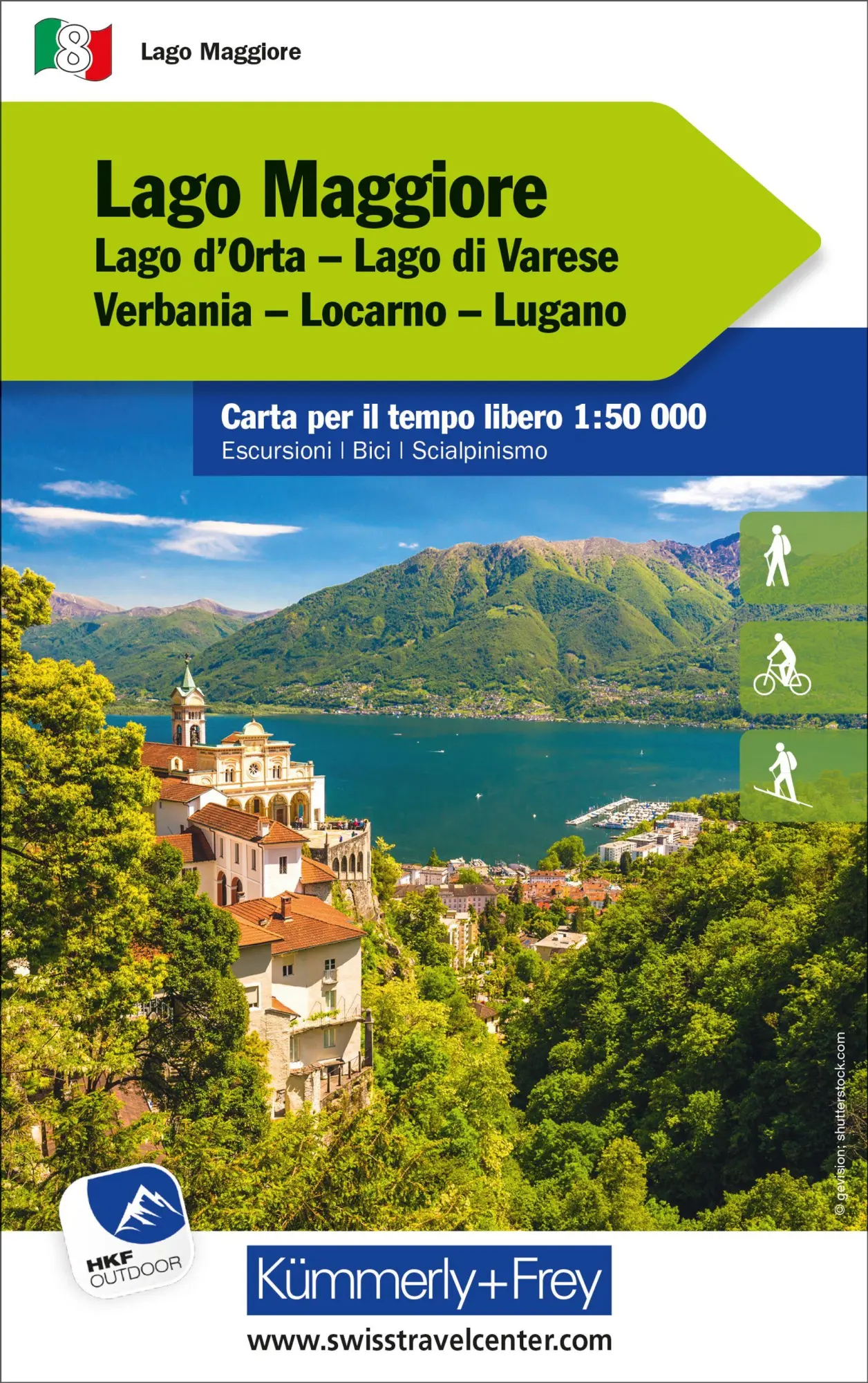 Cover: 9783259007501 | Kümmerly+Frey Outdoorkarte Lago Maggiore 1:50.000 | AG | (Land-)Karte