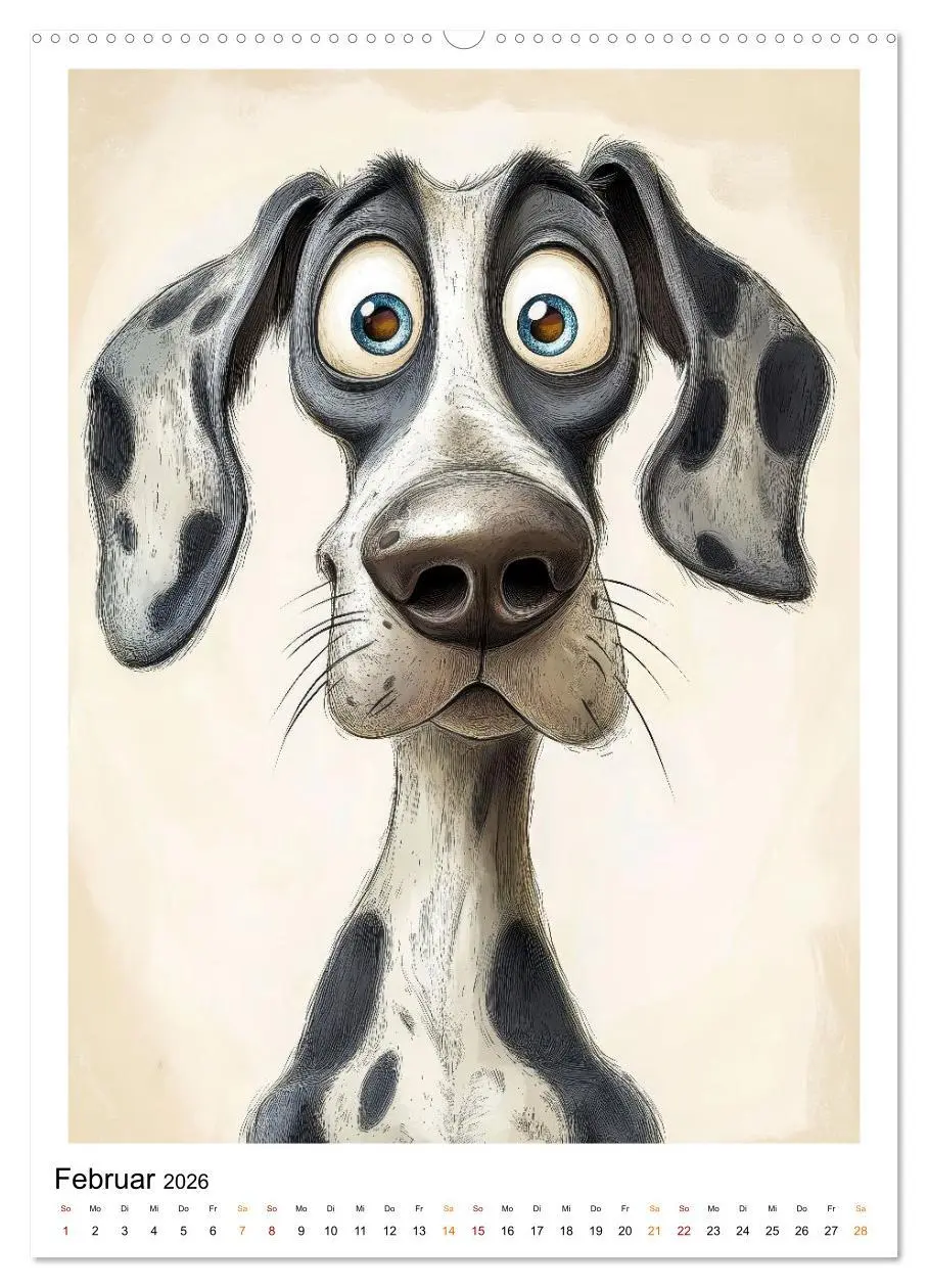 Bild: 9783457247501 | Hunde mit Humor (hochwertiger Premium Wandkalender 2026 DIN A2...