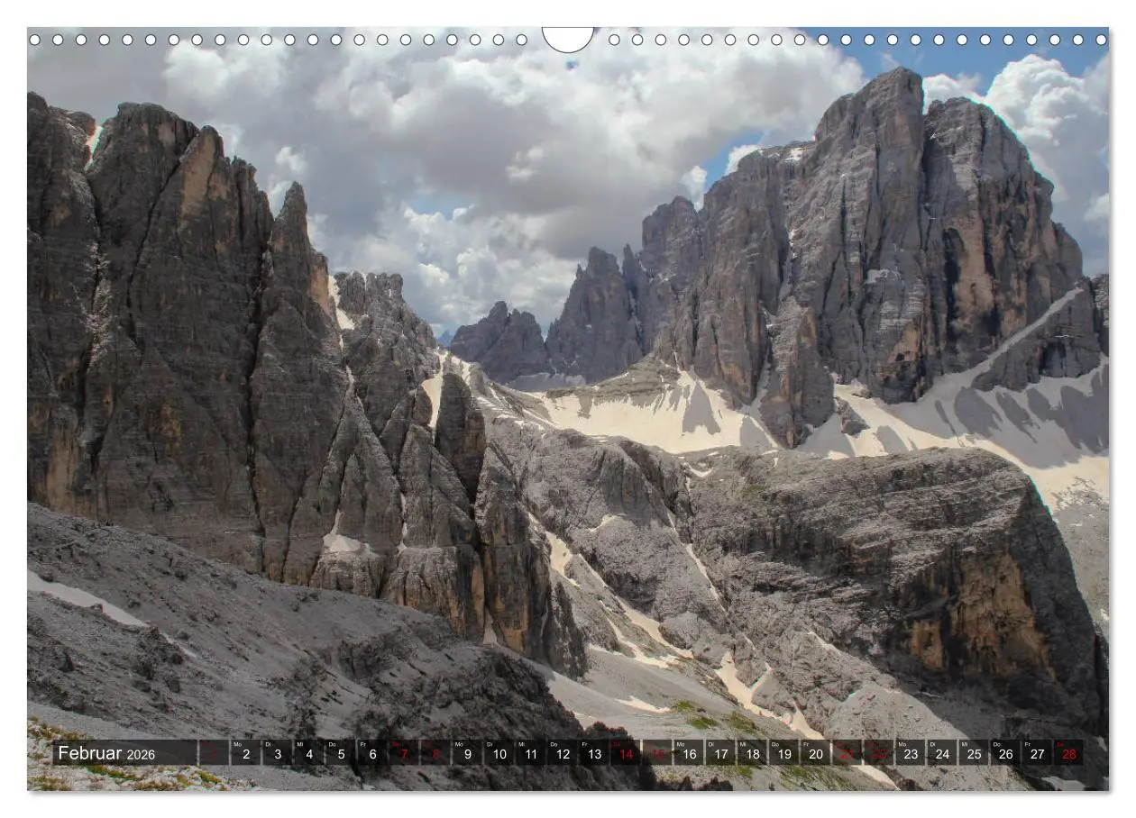 Bild: 9783457867501 | Dolomiten 2026 - Die weißen Berge (Wandkalender 2026 DIN A3 quer),...