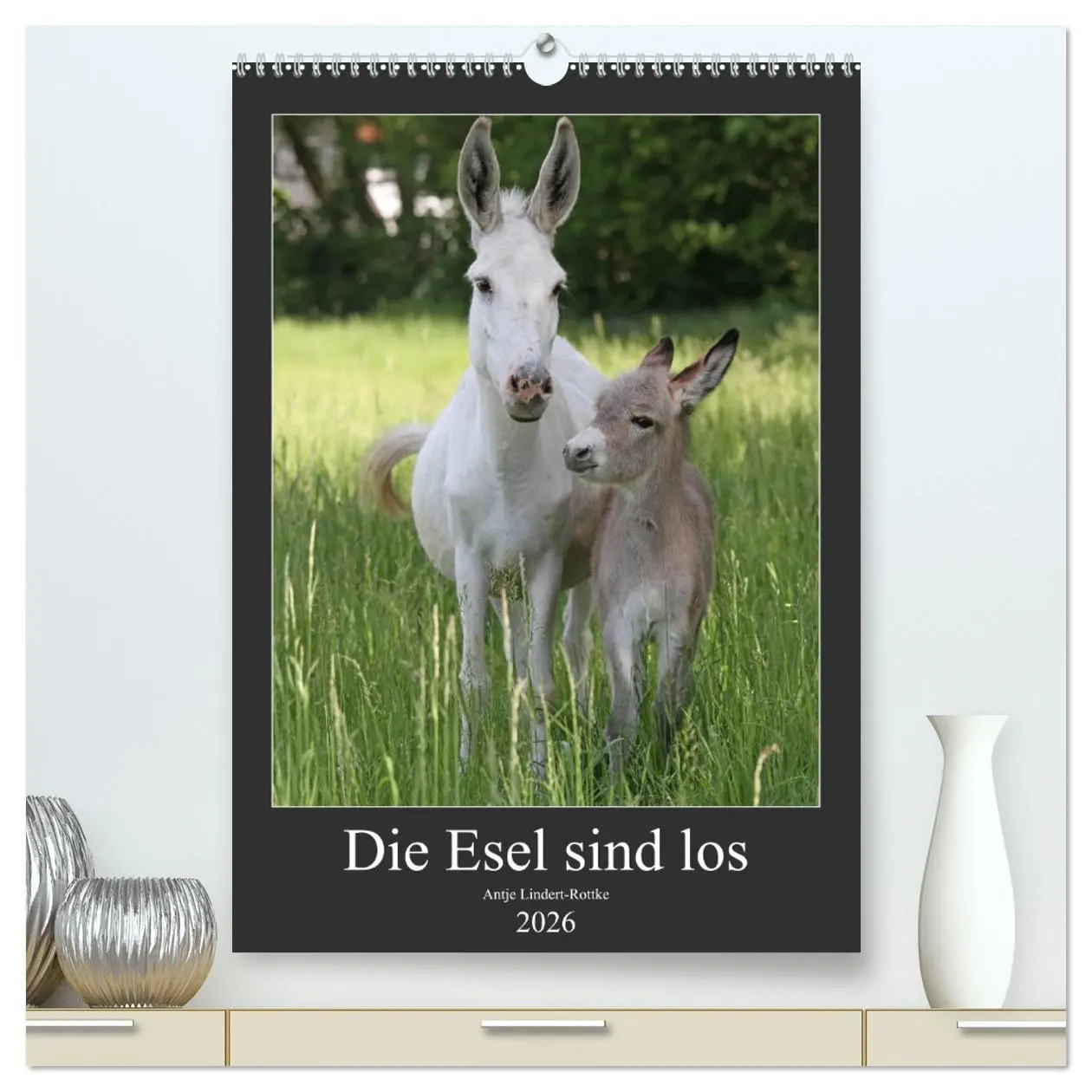 Cover: 9783516407501 | Die Esel sind los (hochwertiger Premium Wandkalender 2026 DIN A2...