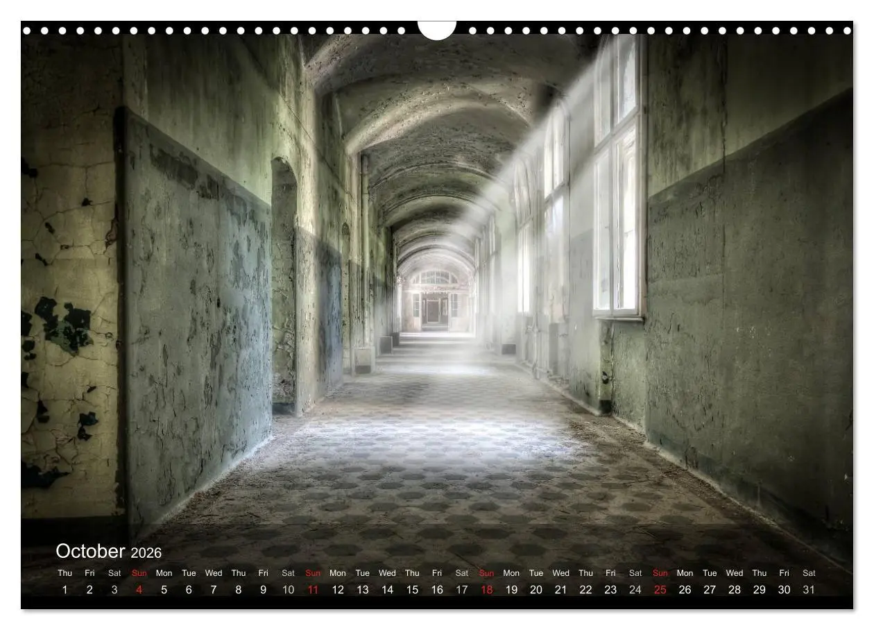 Bild: 9783516577501 | Lost Places HDR Beelitz II (Wall Calendar 2026 DIN A3 landscape),...