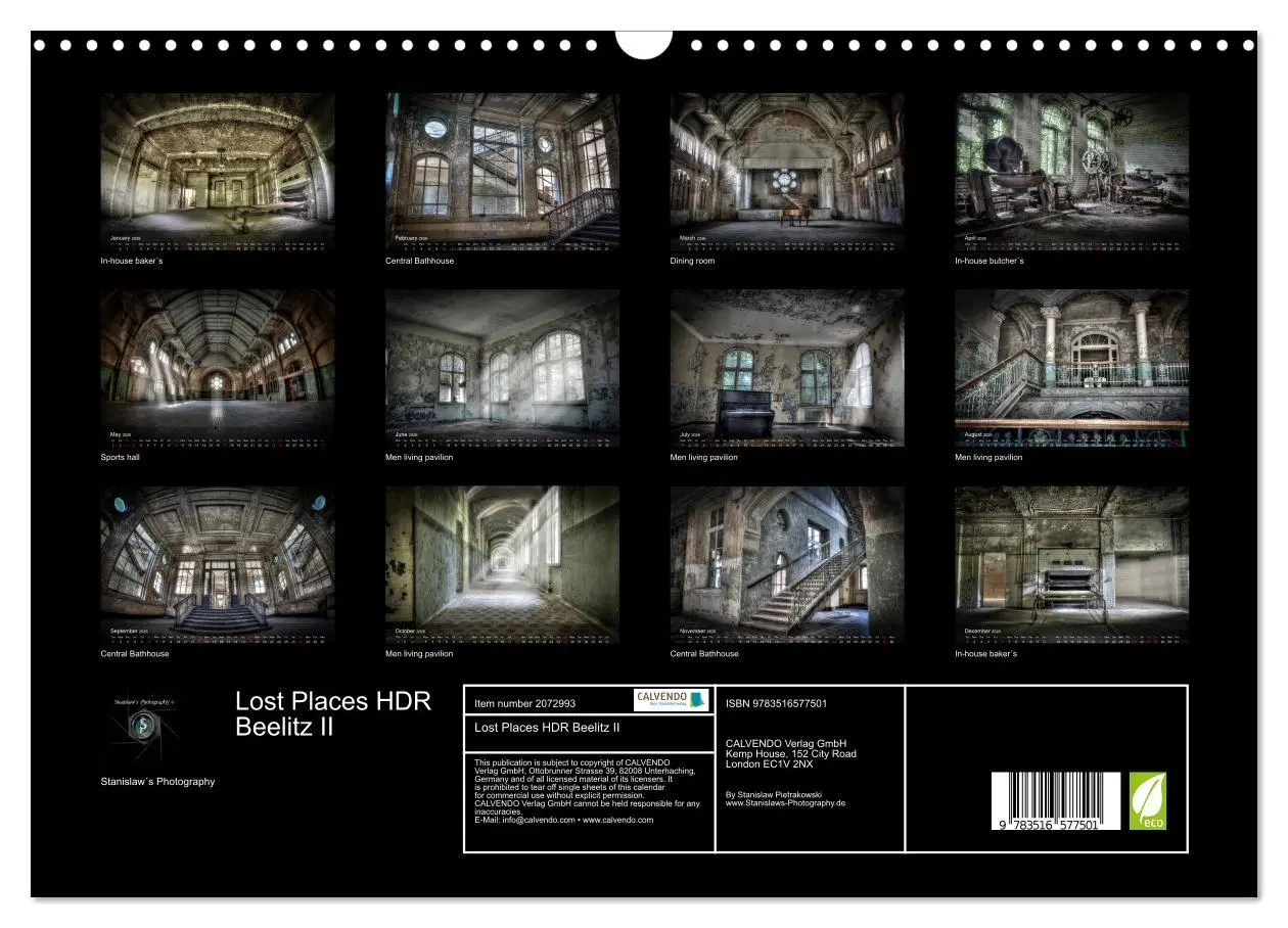Bild: 9783516577501 | Lost Places HDR Beelitz II (Wall Calendar 2026 DIN A3 landscape),...