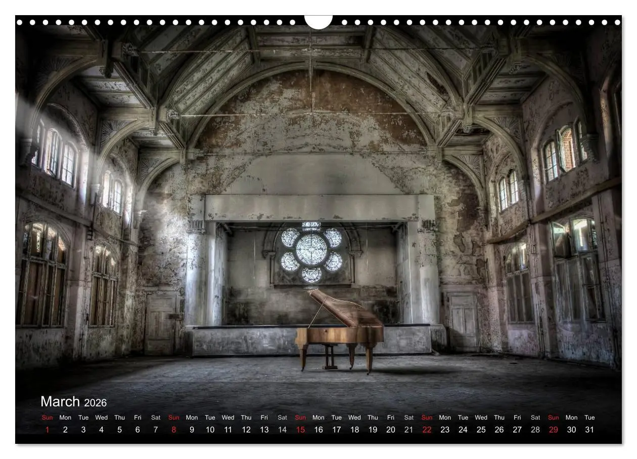 Bild: 9783516577501 | Lost Places HDR Beelitz II (Wall Calendar 2026 DIN A3 landscape),...