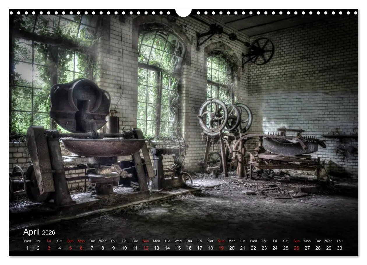 Bild: 9783516577501 | Lost Places HDR Beelitz II (Wall Calendar 2026 DIN A3 landscape),...