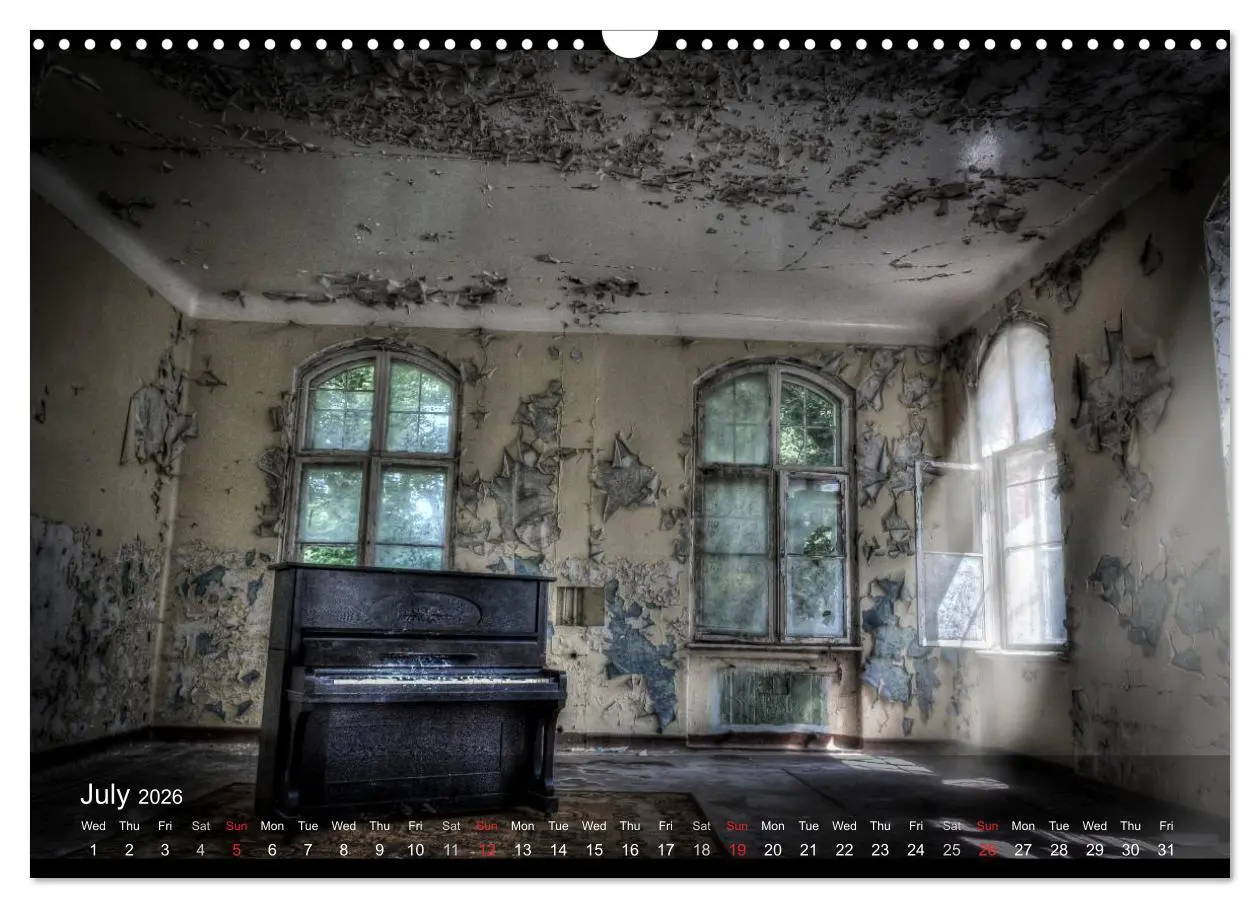 Bild: 9783516577501 | Lost Places HDR Beelitz II (Wall Calendar 2026 DIN A3 landscape),...