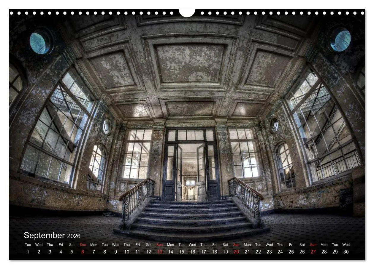 Bild: 9783516577501 | Lost Places HDR Beelitz II (Wall Calendar 2026 DIN A3 landscape),...
