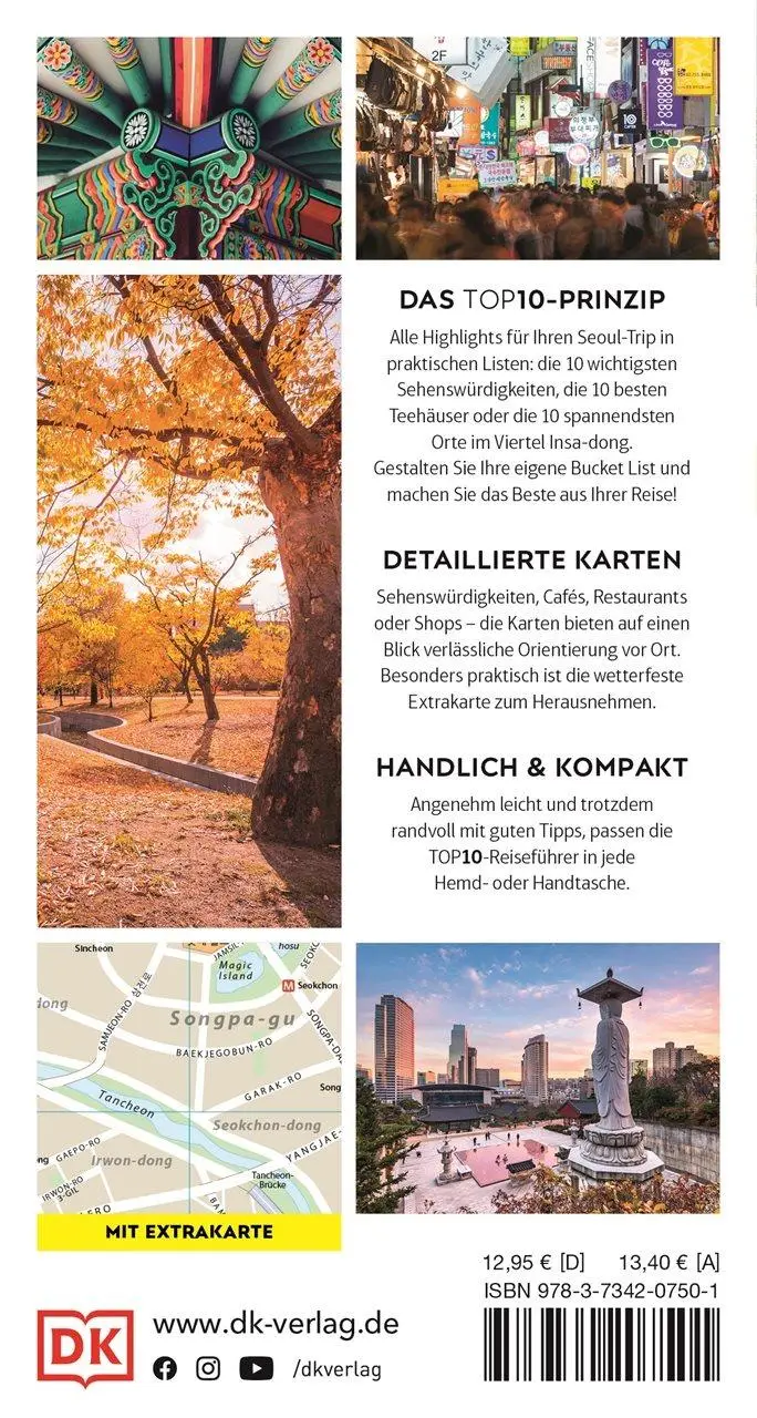 Rückseite: 9783734207501 | TOP10 Reiseführer Seoul | DK Verlag - Reise | Taschenbuch | 128 S.