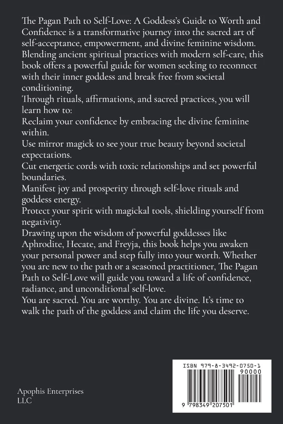 Rückseite: 9798349207501 | The Pagan Path to Self-Love | Matthew Petchinsky | Taschenbuch | 2025