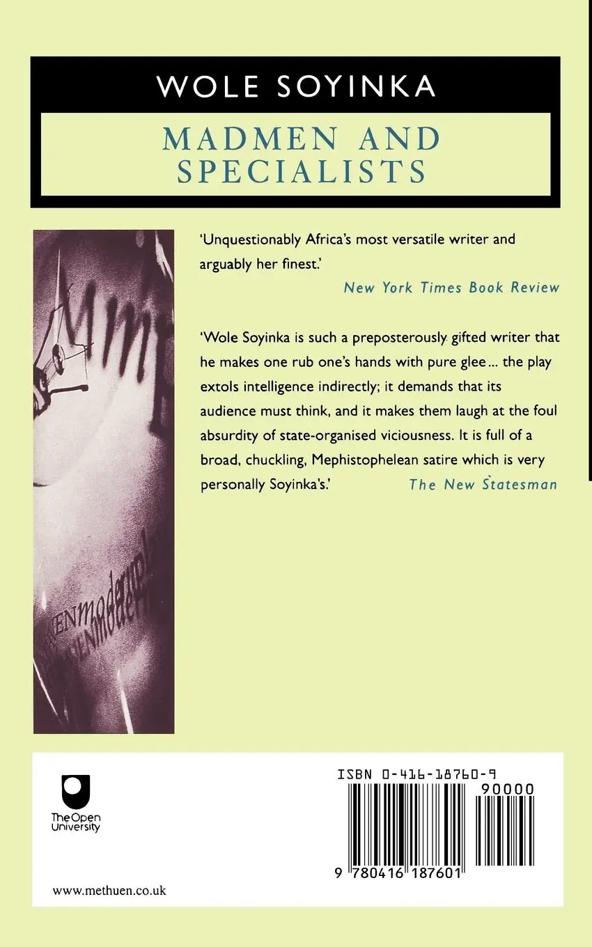 Rückseite: 9780416187601 | Madmen and Specialists | Wole Soyinka | Taschenbuch | Englisch | 2006