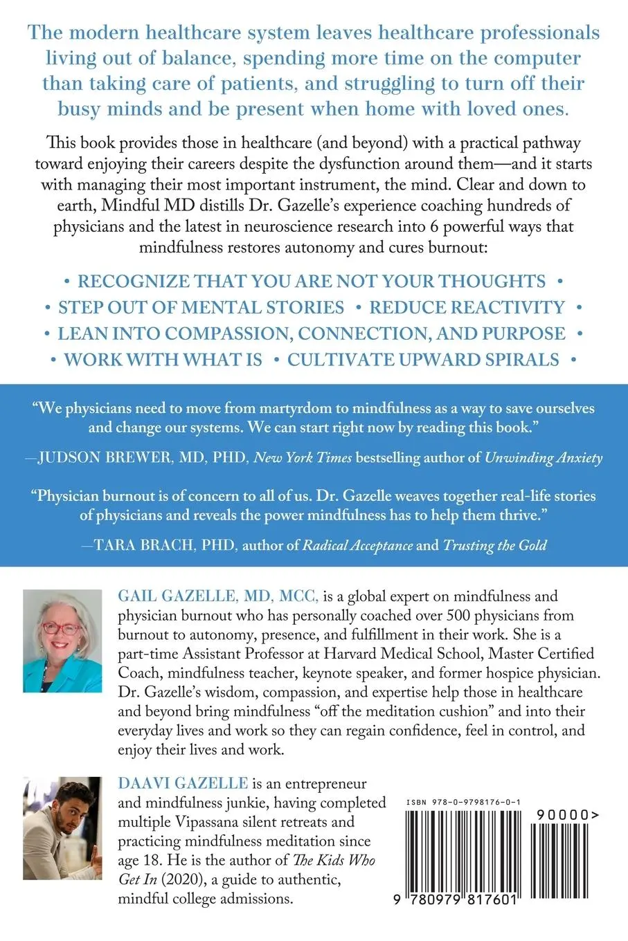 Rückseite: 9780979817601 | Mindful MD | Gail Gazelle (u. a.) | Taschenbuch | Englisch | 2023