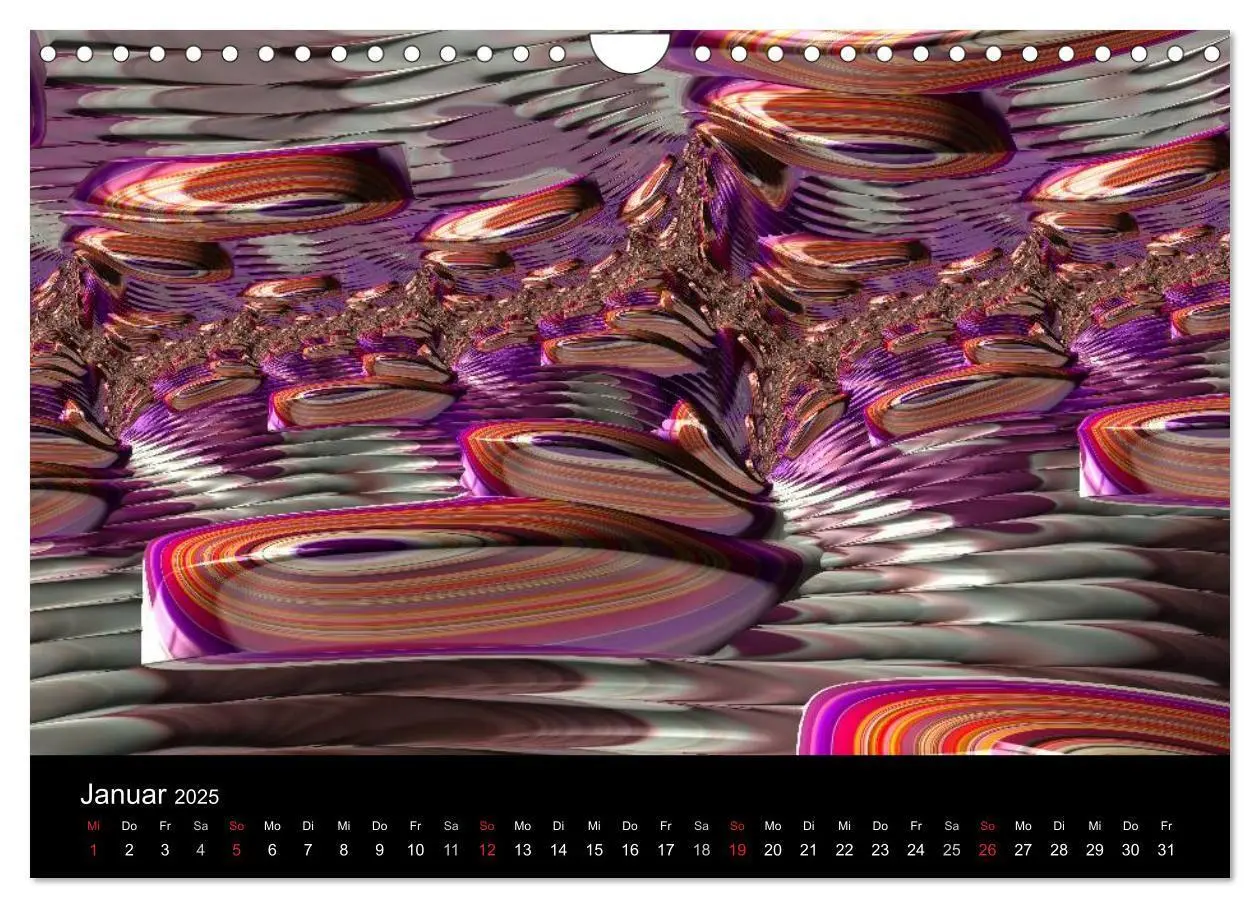 Bild: 9783435527601 | POP ART fraktal (Wandkalender 2025 DIN A4 quer), CALVENDO...