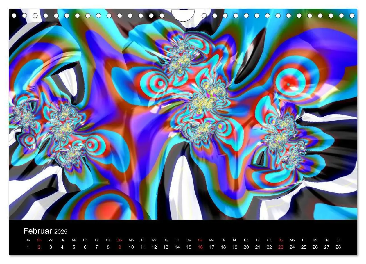 Bild: 9783435527601 | POP ART fraktal (Wandkalender 2025 DIN A4 quer), CALVENDO...