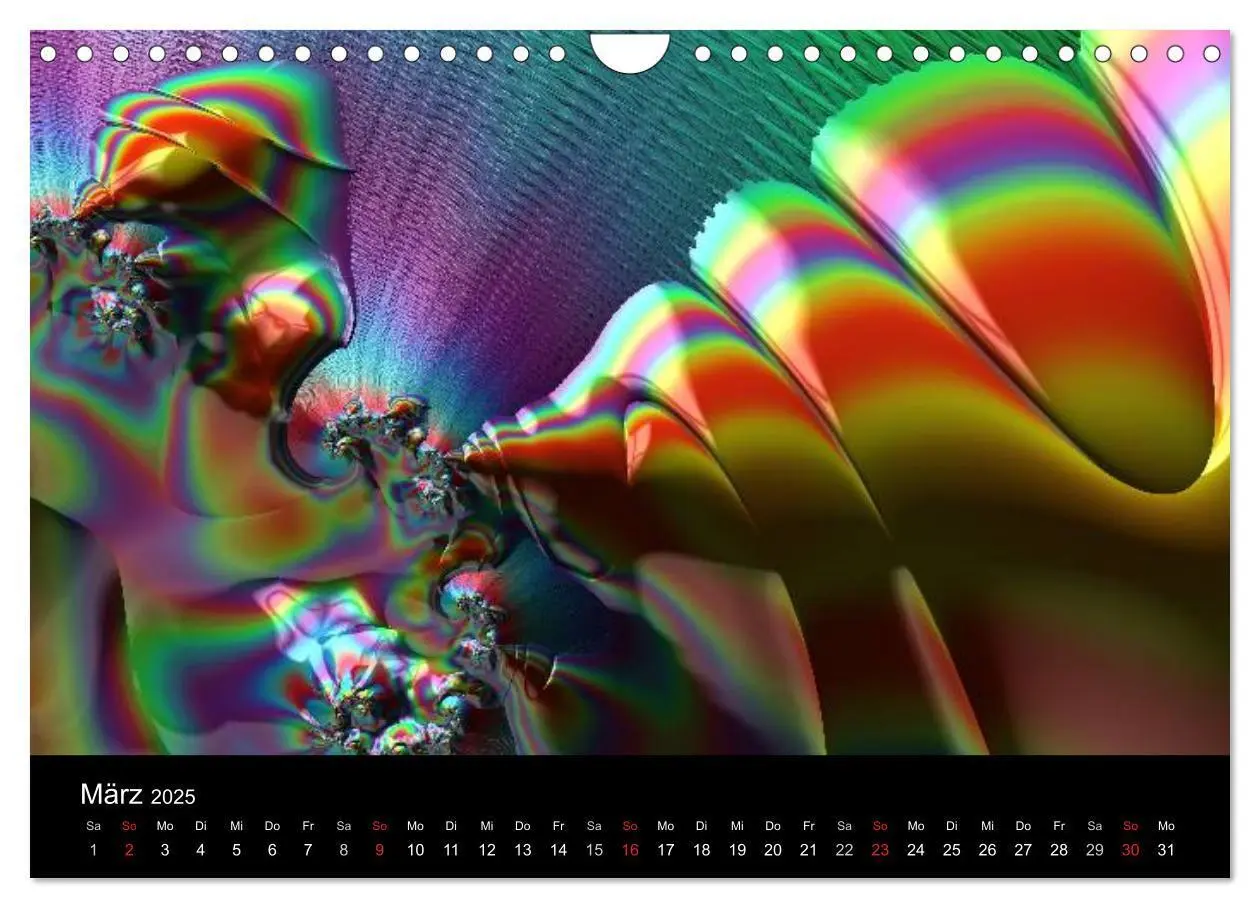 Bild: 9783435527601 | POP ART fraktal (Wandkalender 2025 DIN A4 quer), CALVENDO...