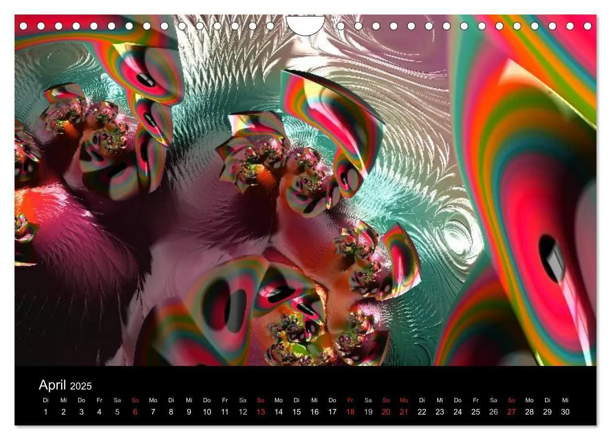 Bild: 9783435527601 | POP ART fraktal (Wandkalender 2025 DIN A4 quer), CALVENDO...