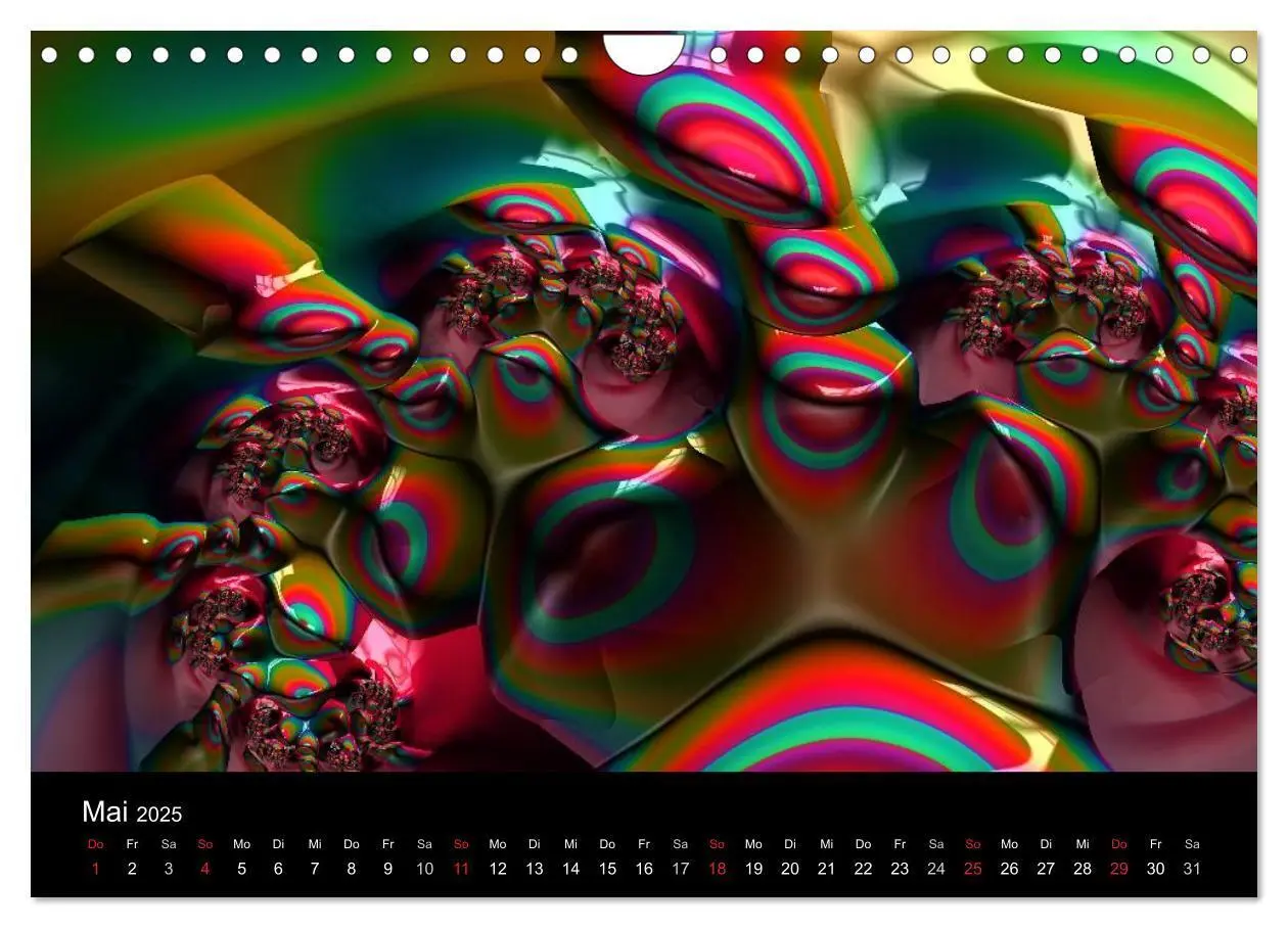 Bild: 9783435527601 | POP ART fraktal (Wandkalender 2025 DIN A4 quer), CALVENDO...