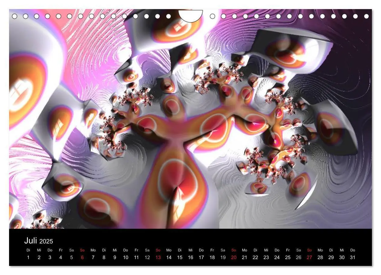 Bild: 9783435527601 | POP ART fraktal (Wandkalender 2025 DIN A4 quer), CALVENDO...