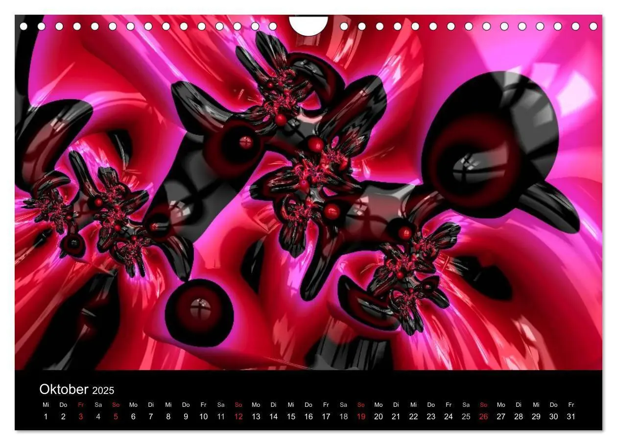 Bild: 9783435527601 | POP ART fraktal (Wandkalender 2025 DIN A4 quer), CALVENDO...