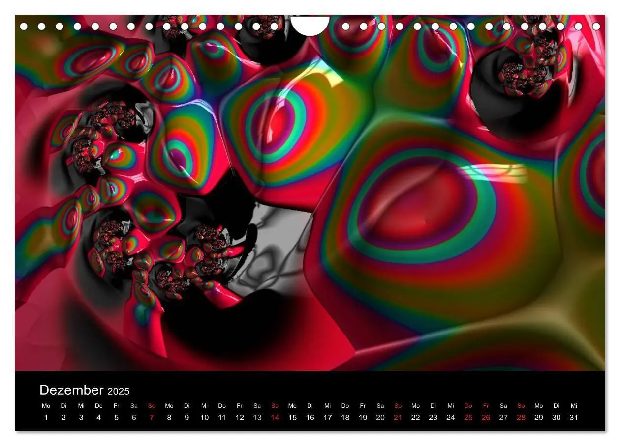 Bild: 9783435527601 | POP ART fraktal (Wandkalender 2025 DIN A4 quer), CALVENDO...