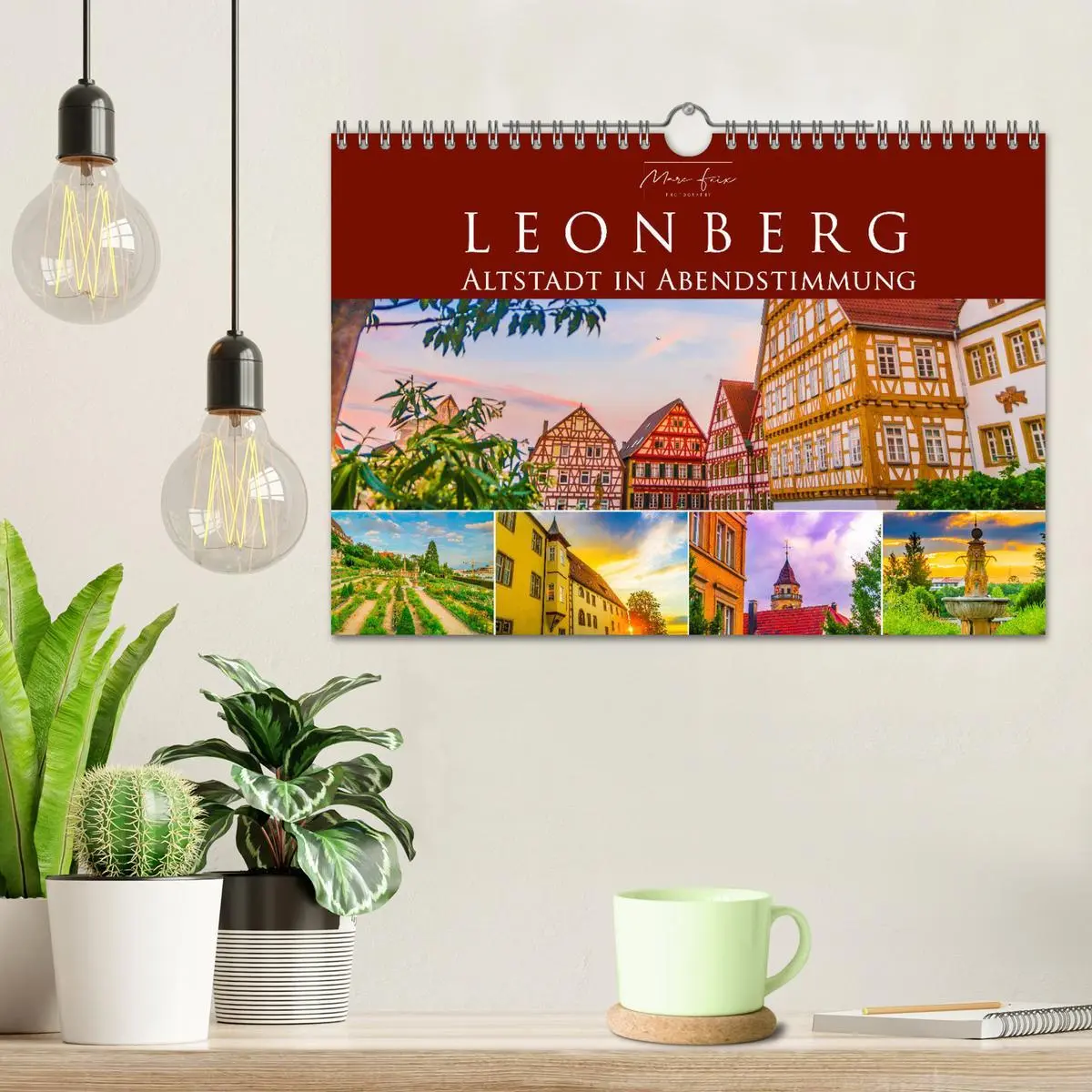Bild: 9783457787601 | Leonberg - Altstadt in Abendstimmung (Wandkalender 2026 DIN A4...