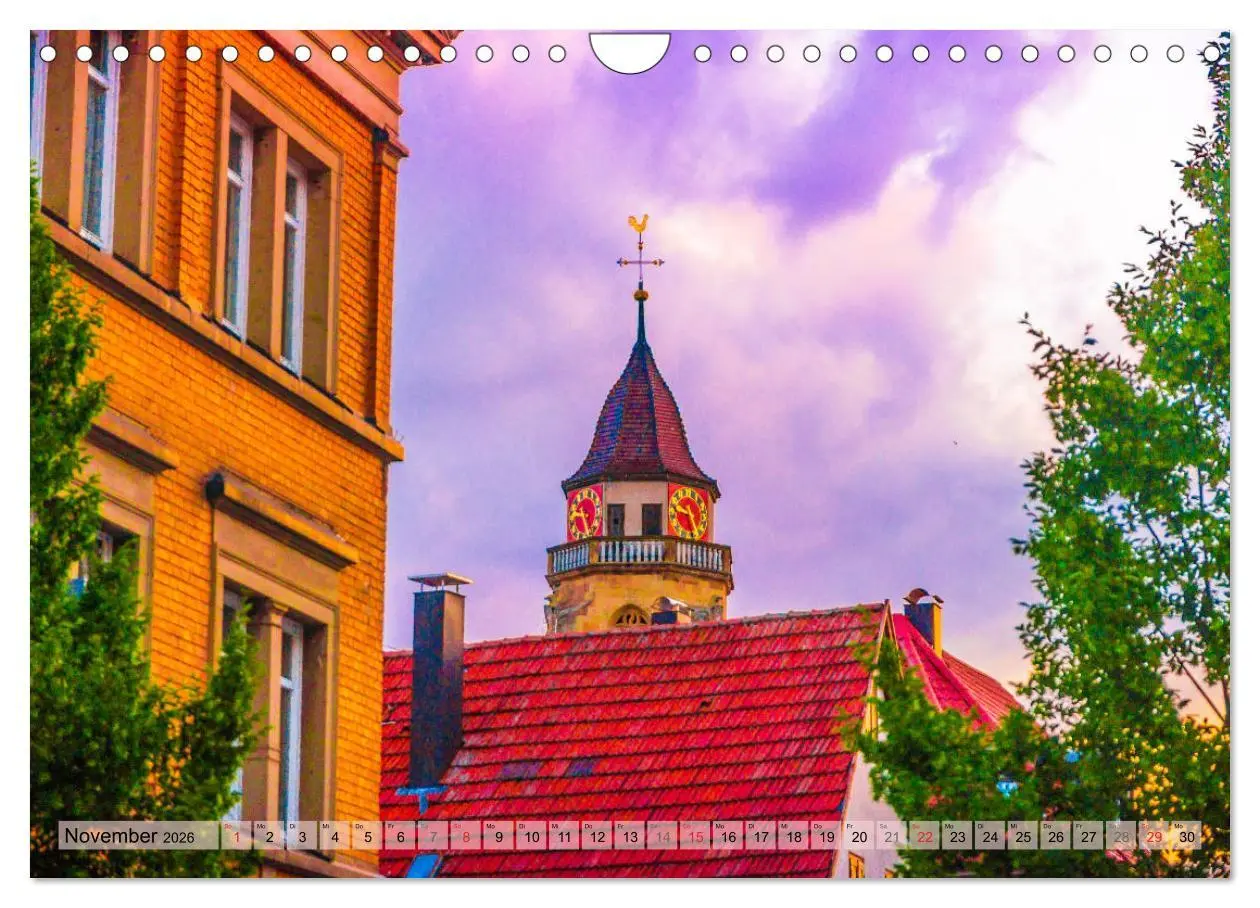 Bild: 9783457787601 | Leonberg - Altstadt in Abendstimmung (Wandkalender 2026 DIN A4...