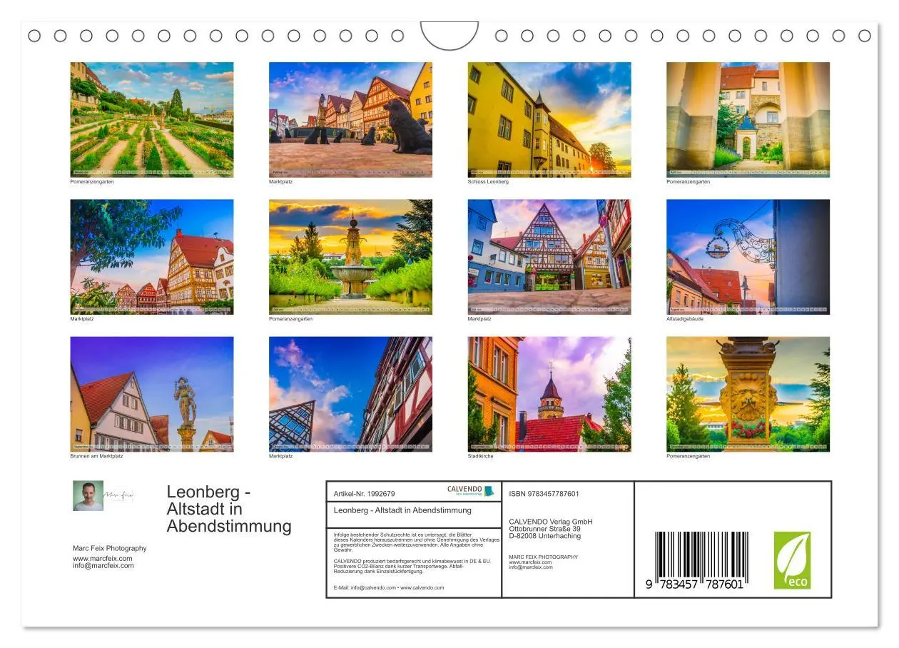 Bild: 9783457787601 | Leonberg - Altstadt in Abendstimmung (Wandkalender 2026 DIN A4...