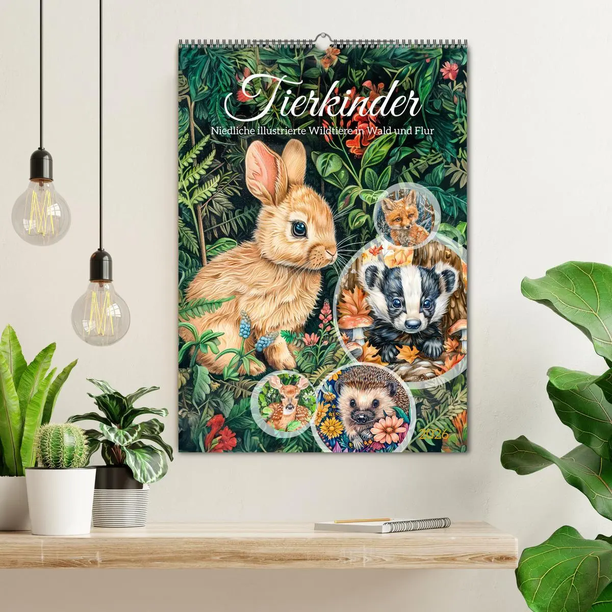 Bild: 9783516257601 | Tierkinder - Niedliche illustrierte Wildtiere in Wald und Flur...