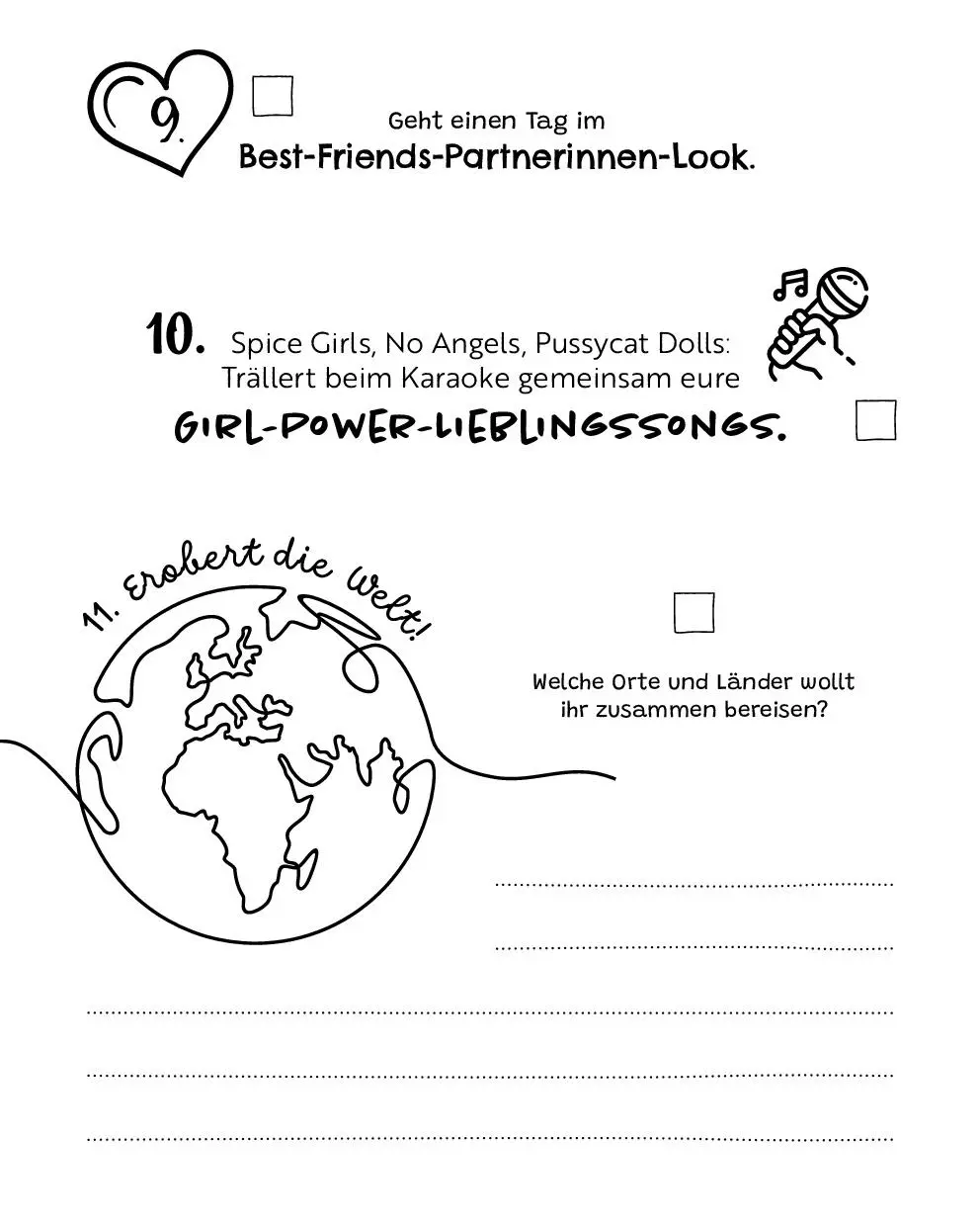 Bild: 9783966647601 | Die Bucket List für Freundinnen | Taschenbuch | 128 S. | Deutsch