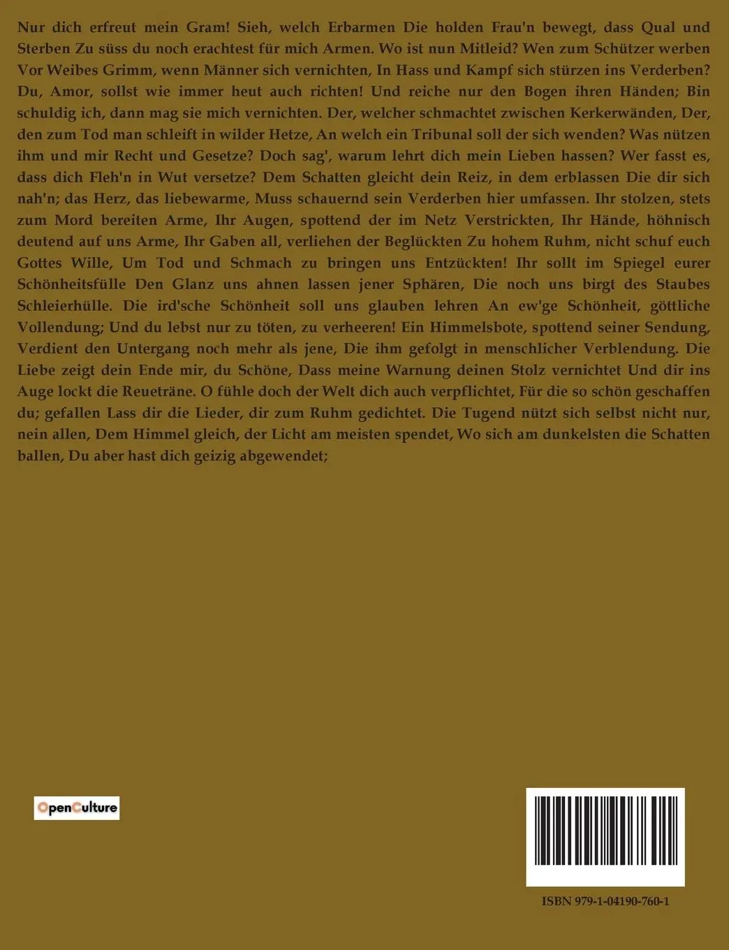 Rückseite: 9791041907601 | MICHELANGELO GEDICHTE UND BRIEFE | Michelangelo Buonarroti | Buch