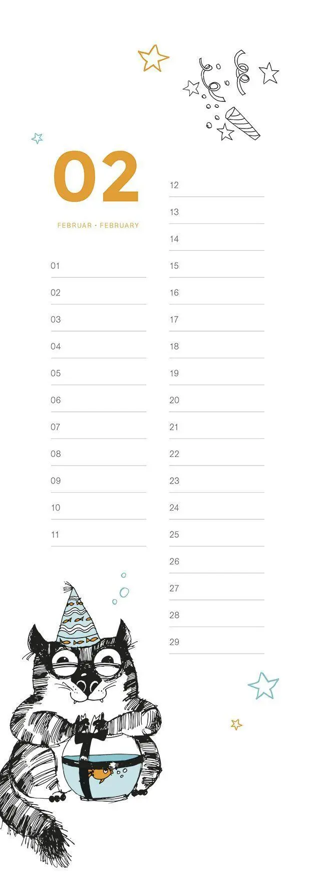 Bild: 4002725967701 | Geburtstagskalender Cats | Kalender | 26 S. | Deutsch