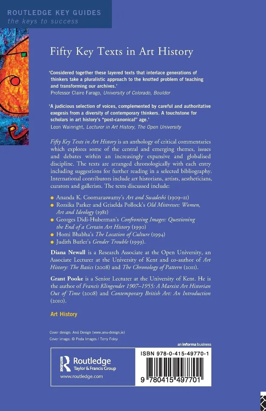Rückseite: 9780415497701 | Fifty Key Texts in Art History | Diana Newall (u. a.) | Taschenbuch