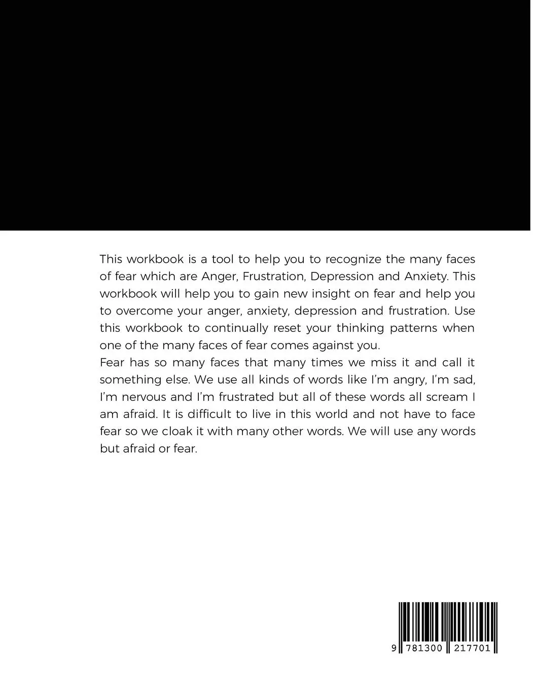 Rückseite: 9781300217701 | The Many Faces of Fear Workbook | Stacy D. Coward Rnlpc ThD | Buch