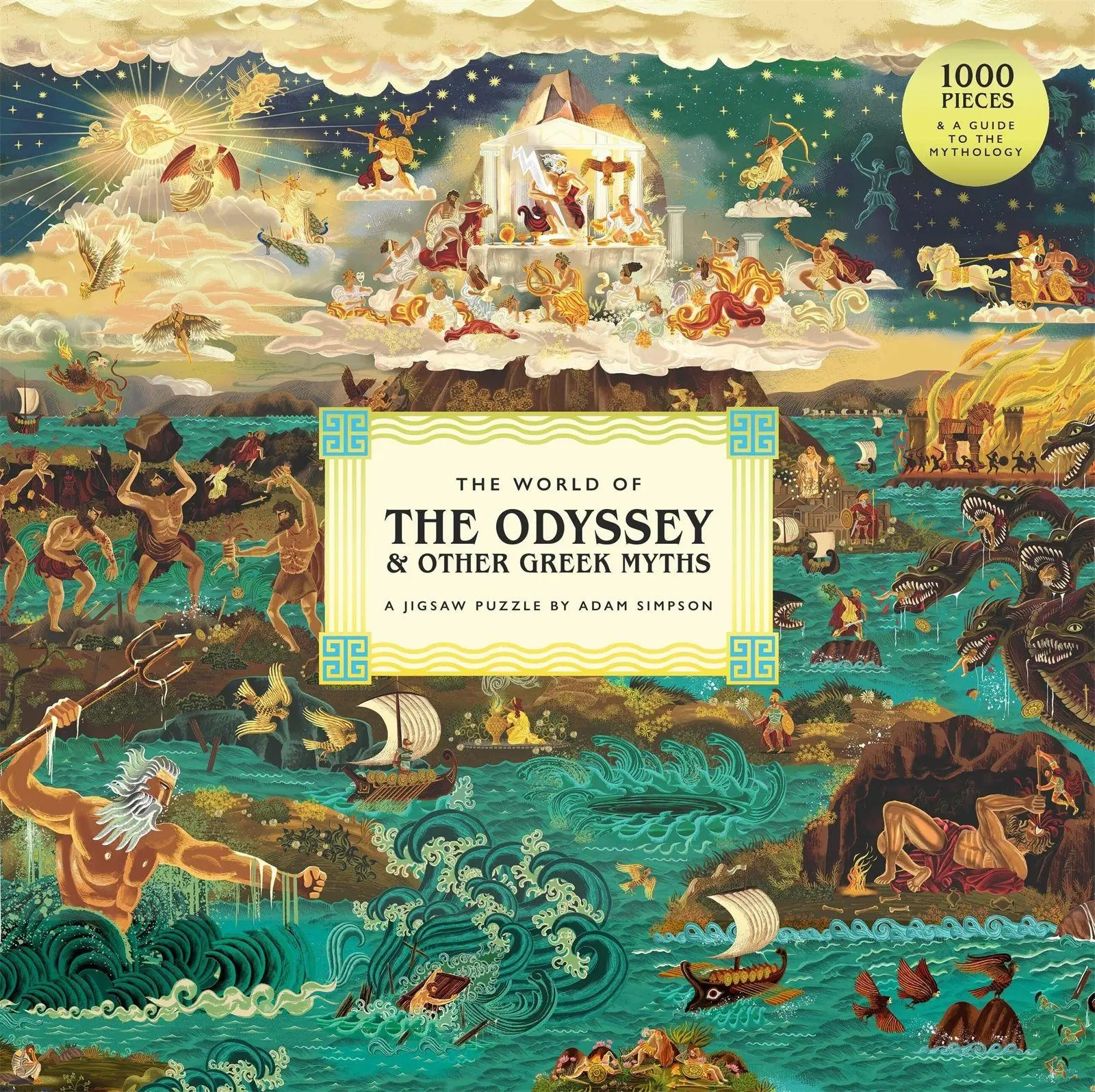 Cover: 9781399637701 | The World of the Odyssey | A 1000-piece jigsaw puzzle by Adam Simpson