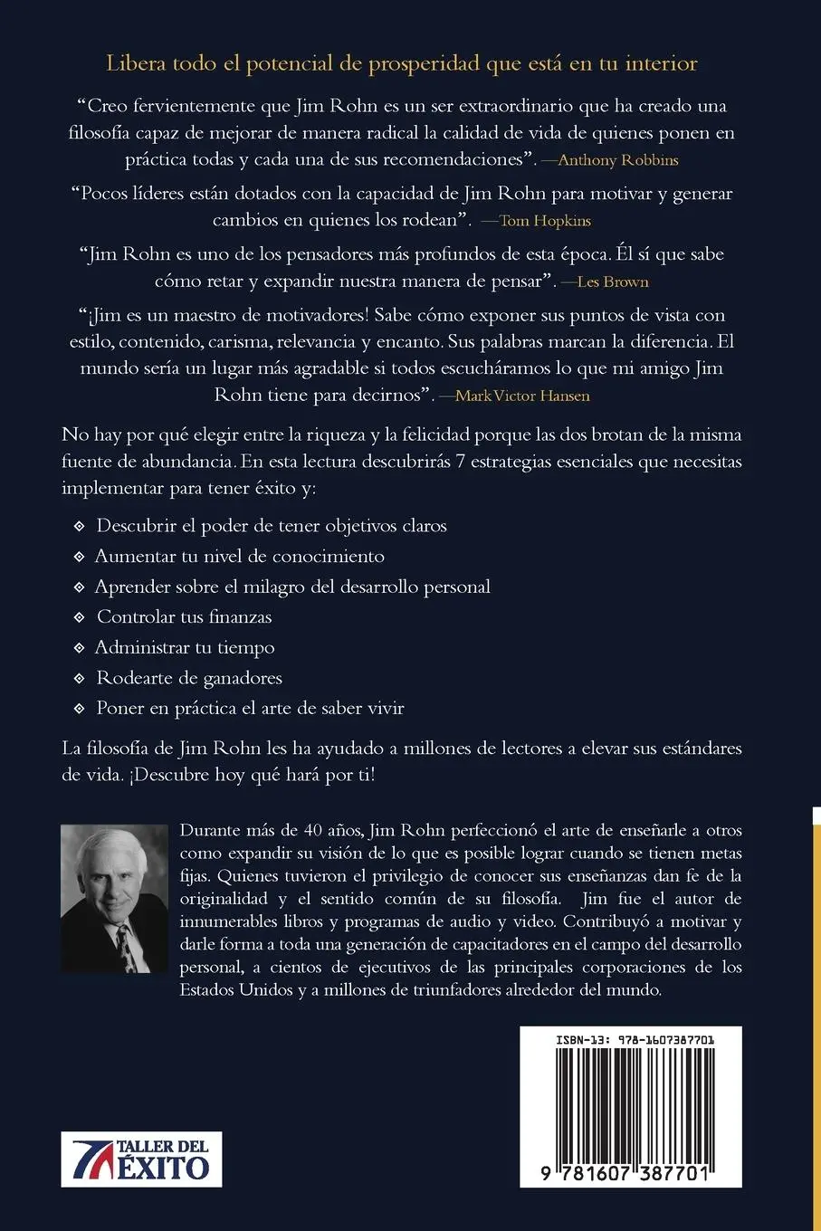 Rückseite: 9781607387701 | 7 estrategias para alcanzar riqueza y felicidad | Jim Rohn | Buch