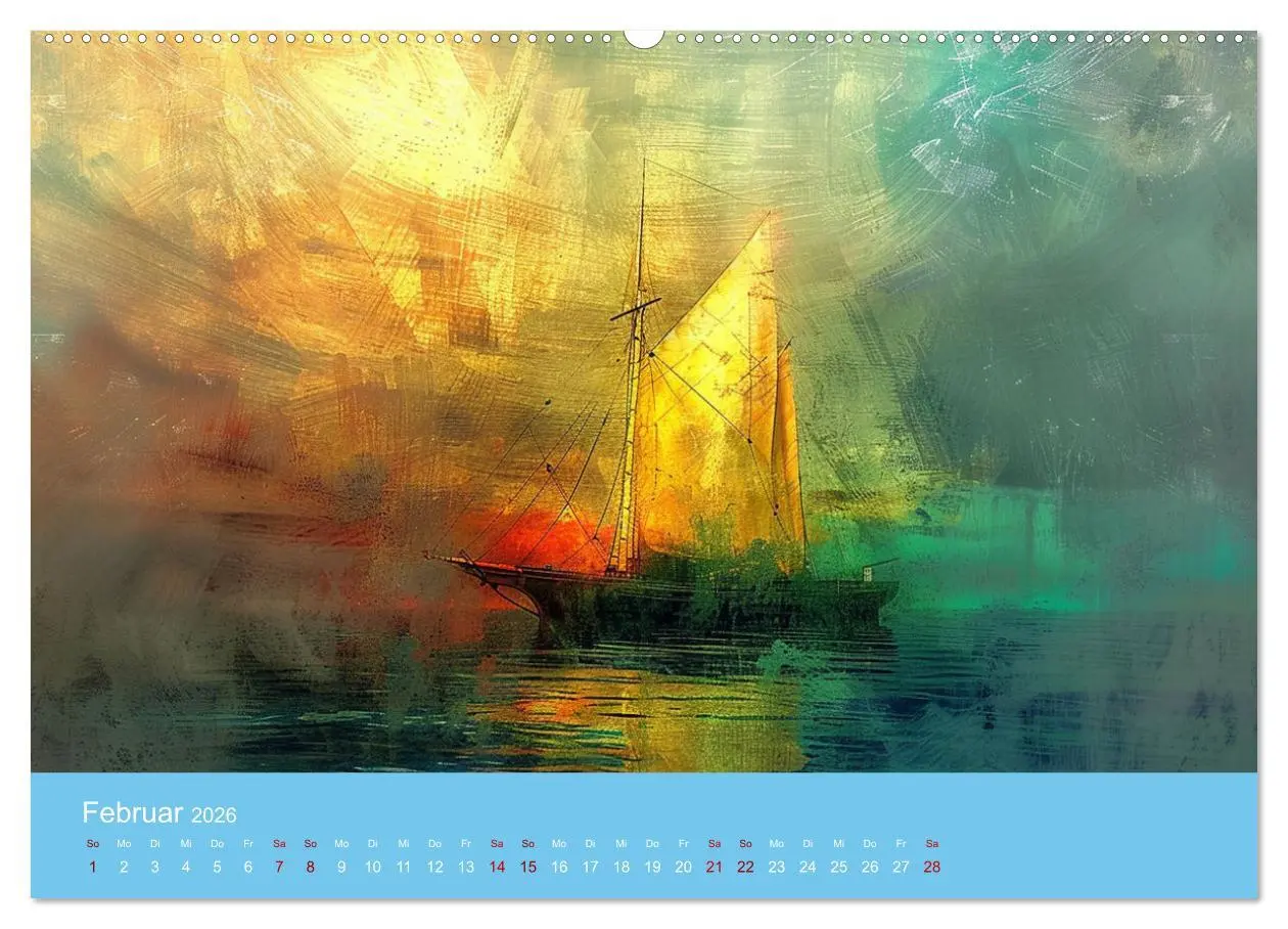 Bild: 9783457397701 | Das trunkene Schiff mit Bildern im William Turner-Stil...