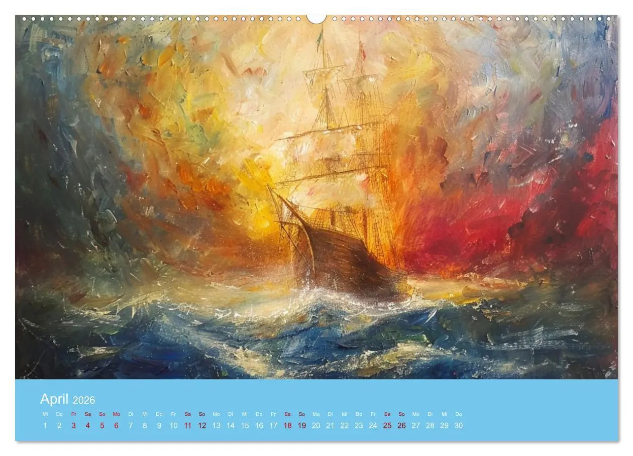 Bild: 9783457397701 | Das trunkene Schiff mit Bildern im William Turner-Stil...
