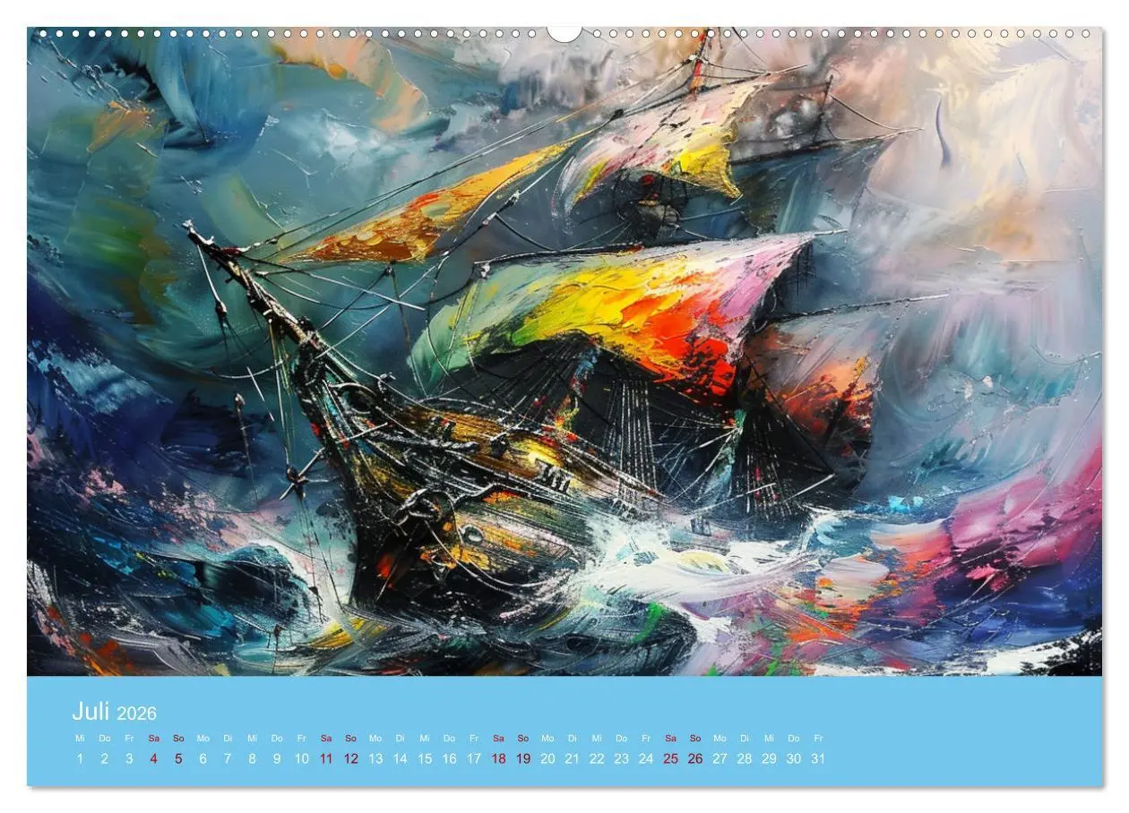 Bild: 9783457397701 | Das trunkene Schiff mit Bildern im William Turner-Stil...