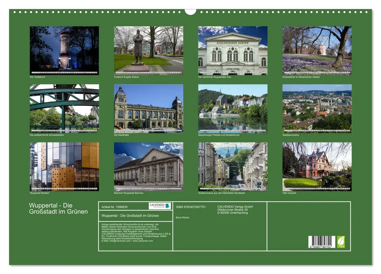 Bild: 9783457847701 | Wuppertal - Die Großstadt im Grünen (Wandkalender 2026 DIN A2...