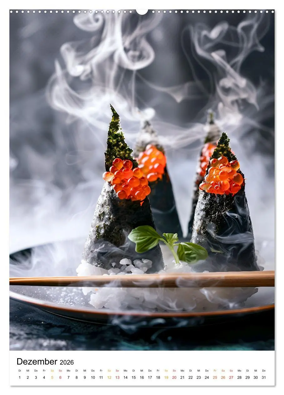 Bild: 9783516247701 | Sushi für Kenner (Wandkalender 2026 DIN A2 hoch), CALVENDO...