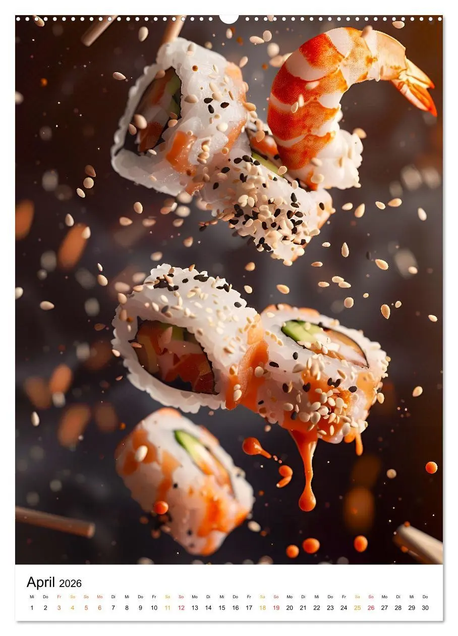 Bild: 9783516247701 | Sushi für Kenner (Wandkalender 2026 DIN A2 hoch), CALVENDO...
