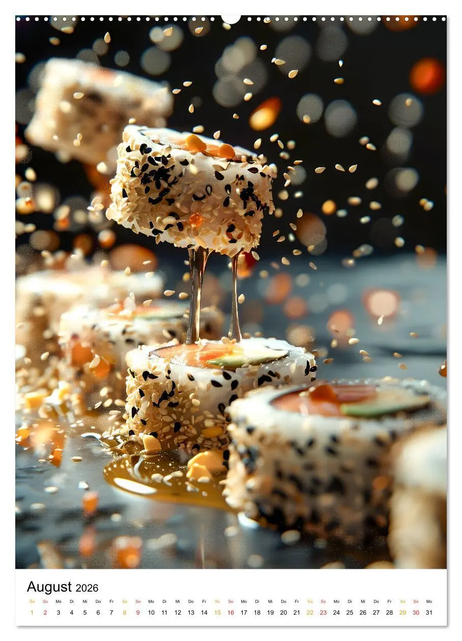 Bild: 9783516247701 | Sushi für Kenner (Wandkalender 2026 DIN A2 hoch), CALVENDO...